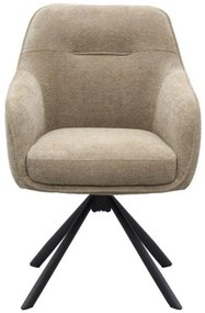 Otočná jedálenská stolička Avola, chenille taupe (51140008)