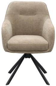 Otočná jedálenská stolička Avola, chenille taupe (51140008)