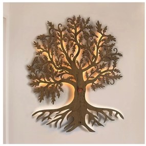 Li-Go 5742/DUB2 - LED nástenná dekorácia, LED/10 W/230 V, 90 × 110 cm, dub