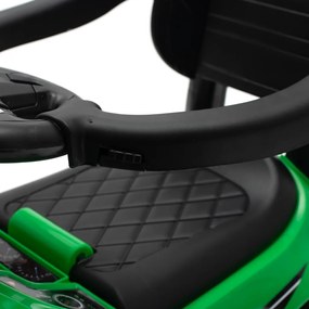 Detské odrážadlo so zvukom a vodiacou tyčou Baby Mix RACER zelené