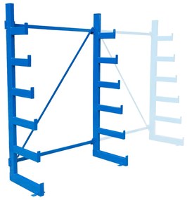 Konzolový regál, jednostranný, stromčekový, 2000 x 1380 x 624 mm, 6 poschodí