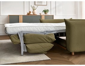 Zelená rozkladacia pohovka 214 cm Ernest – Bobochic Paris