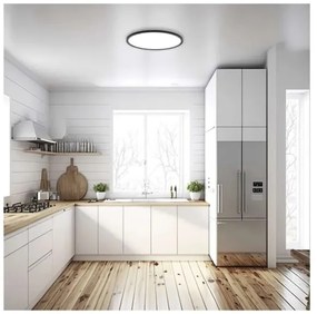 LED Stropné svietidlo FLORI LED/18W/230V 4000K čierna pr. 29 cm