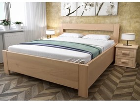 ROVDER Buková posteľ ROMANA s úložným priestorom