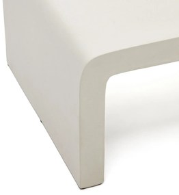 Konferenčný stolík blava 135 x 65 cm biely MUZZA