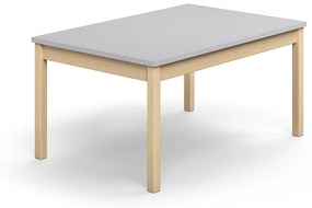 Stôl DECIBEL, 1200x800x590 mm, akustický HPL - šedá