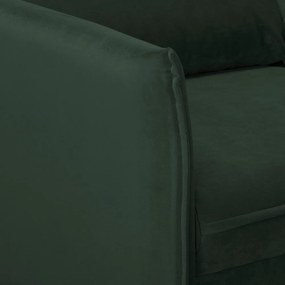 Tmavozelená zamatová pohovka 138 cm Juli – Ropez