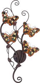 Nástenná lampa Tiffany Papillons - 32 * 68 cm G4 / 4 * 2W