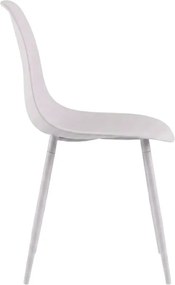 Jedálenská stolička OSAKA plastová, ružovo-sivá