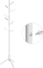 Biely vešiak z masívneho dreva STELLO