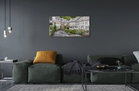 Sklenený obraz Germany Staré budovy River 140x70 cm