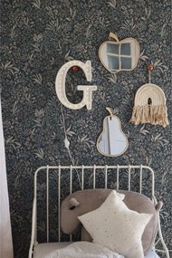 Zrkadlo jablko do detskej izby – akrylové zrkadlo z dreva 30x30 cm