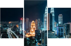 Obraz - Noc v Kuala Lumpur (90x60 cm)