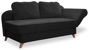 Antracitová menčestrová leňoška (pravý roh) Chic Charlotte – Miuform