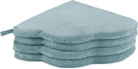 Kvetinová podložka 115x115x5cm, modrá, prémiový menčester