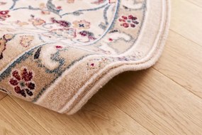 Koberec Agnella Isfahan Amara svetlobéžový kruh