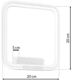 Nástenné LED svietidlo Nix, 1x LED 13w, 3000k, w