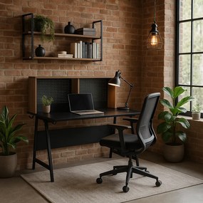 PROXIMA.store - Industriálny písaci stôl ICE FARBA: hnedá