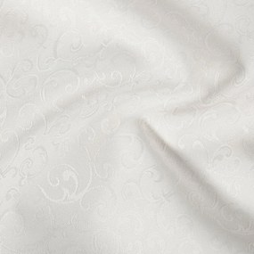 Biante Teflónový oválny obrus TF-010 Ornamenty - smotanový 100x160 cm