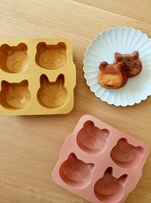 Silikónové formy na muffiny LIEWOOD - Žltá / Tmavo ružová