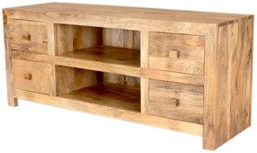 furniture-nabytek.cz - Luxusný tv stolík z dreva mango 140x60x45