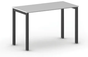Stôl Square s čiernou podnožou 1200 x 600 x 750 mm, sivá