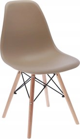 Dekorstudio Dizajnová jedálenská stolička v škandinávskom štýle - béžová