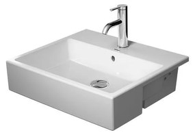 DURAVIT Vero Air polozápustné umývadlo s otvorom, s prepadom, 550 x 470 mm, biela, s povrchom WonderGliss, 03825500001