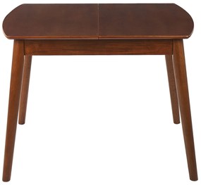 Rozkladací jedálenský stôl 100/130 x 80 cm tmavé drevo TOMS Beliani