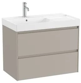 Kúpeľňová skrinka s umývadlom Roca Ona 80x64,5x46 cm piesková mat ONA802ZPML, 1 ks