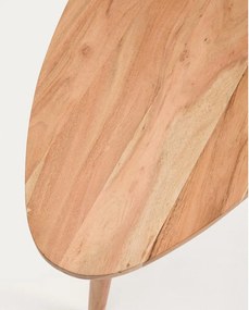 Konferenčný stolík z masívu akácie v prírodnej farbe 60x110,5 cm Duvani – Kave Home