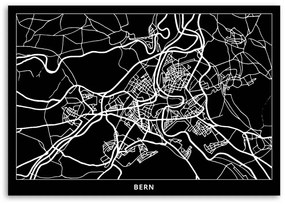 Gario Obraz na plátne Plán mesta Bern Rozmery: 60 x 40 cm