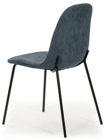 Modré jedálenské stoličky v súprave 4 ks Renne – Marckeric