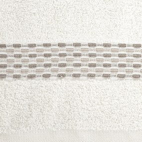 BAVLNENÝ UTERÁK RIVA SADA 3KS 70X140 CM KRÉMOVÁ