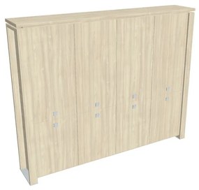 Vysoká skriňa Verno+ 260 x 46 x 210 cm, agát