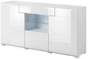 Vitrína Tamie Typ 26 (biela + lesk biely). Akcia -15%. Vlastná spoľahlivá doprava až k Vám domov. 1030380