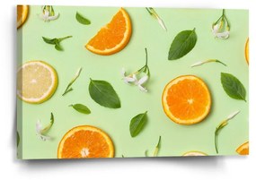 Sablio Obraz Citrus a kvet - 60x40 cm