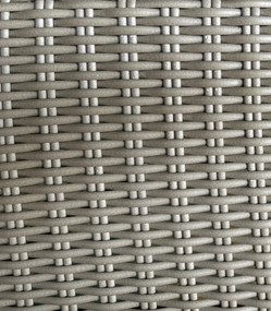 Záhradné relaxačné ratanové kreslo s podnožkou