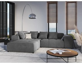 Sivý zamatový vankúš k modulárnej pohovke Rome Velvet - Cosmopolitan Design