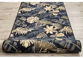 Protišmykový behúň MONSTERA Listy zlatý - Výpredaj