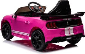 LEAN CARS Ford Mustang GT500 Shelby Ružová batéria vozidla