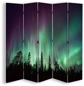 Gario Paraván Polárna žiara a les Rozmery: 180 x 170 cm, Prevedenie: Klasický paraván