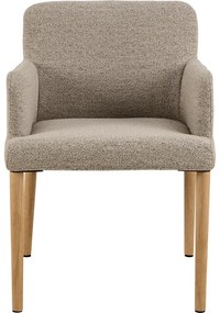Jídelní křeslo Zoe z masivu béžová