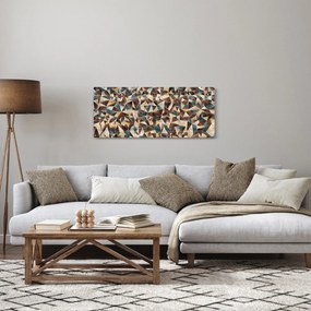 Obraz z trojuholníkov (120x50 cm)