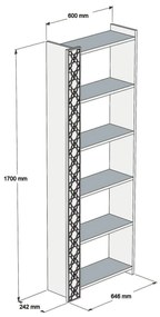 Regál Tobobi 1 (orech + žltá) . Vlastná spoľahlivá doprava až k Vám domov. 1092853