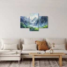 Obraz - Údolie vodopádov (90x60 cm)