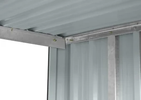 BestBerg záhradný drevák D-2A / 2 m² / 217 x 89 x 154 cm / sivá