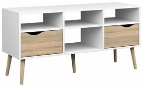 OSLO 75391 TV stolík, biely