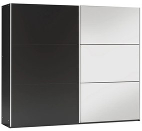 Šatníková skriňa Ogino 250, Farby: biela / zrkadlo