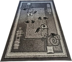 Sivý klasický koberec Shiraz BCF Kalia s tradičným vzorom Rozmer: 80x150 cm